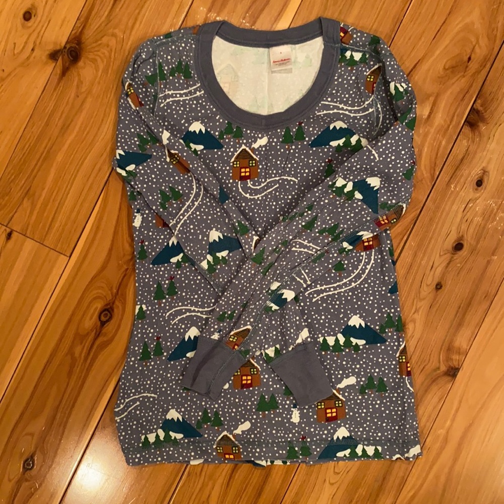 Pajama Top snowy Cottages Women’s Size S